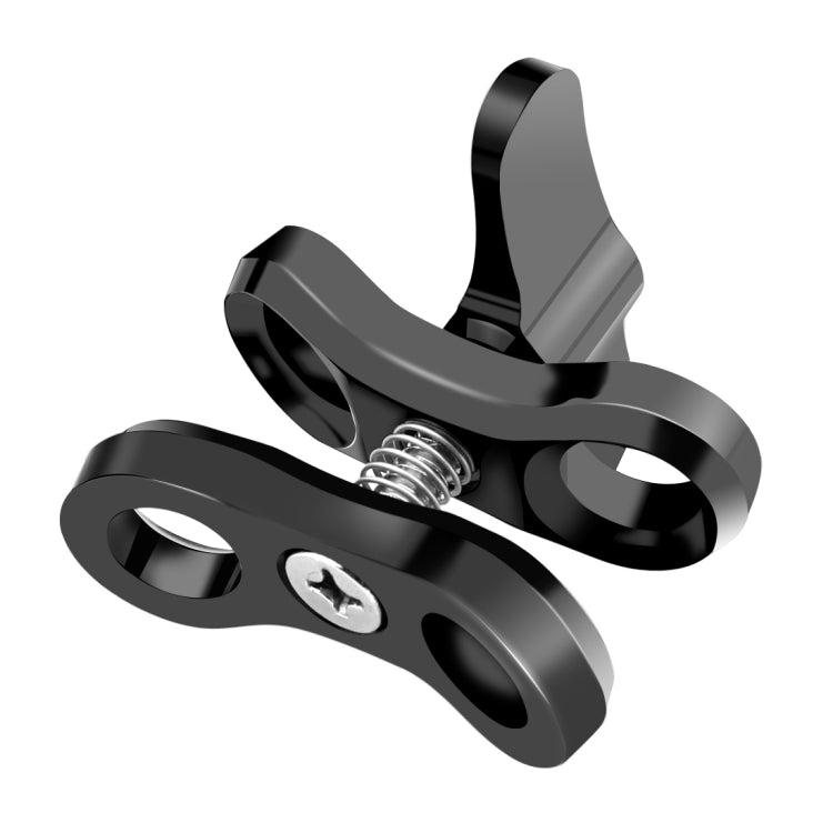 PULUZ Ball Clamp Close Hole Diving Camera Bracket CNC Aluminum Spring Flashlight Clamp for Diving Underwater Photography System(Black) - Diving Accessories by PULUZ | Online Shopping South Africa | PMC Jewellery | Buy Now Pay Later Mobicred