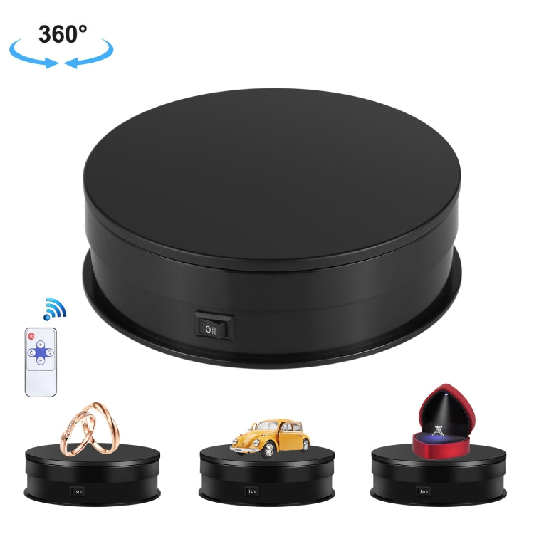 PULUZ 15cm Adjusting Speed Rotating Turntable Display Stand, Load: 3kg(Black) -  by PULUZ | Online Shopping South Africa | PMC TechLife | Buy Now Pay Later Mobicred