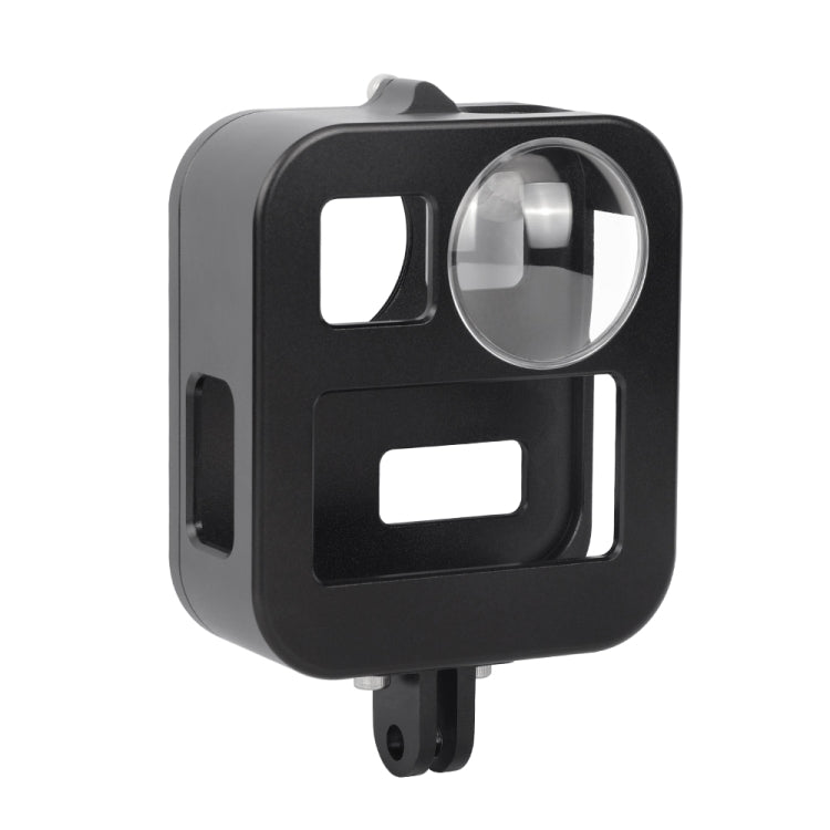 PULUZ Housing Shell CNC Aluminum Alloy Protective Cage for GoPro Max(Black) - Metal Cases by PULUZ | Online Shopping South Africa | PMC Jewellery | Buy Now Pay Later Mobicred