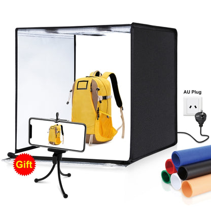 PULUZ Photo Studio Light Box Portable 60 x 60 x 60 cm Light Tent LED 5500K White Light Dimmable Mini 36W Photography Studio Tent Kit with 6 Removable Backdrops (Black Orange White Green Blue Red)(AU Plug) -  by PULUZ | Online Shopping South Africa | PMC Jewellery | Buy Now Pay Later Mobicred