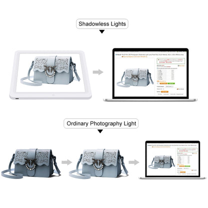 PULUZ 20cm LED Shadowless Light Pad for Photo Studio Box -  by PULUZ | Online Shopping South Africa | PMC Jewellery | Buy Now Pay Later Mobicred