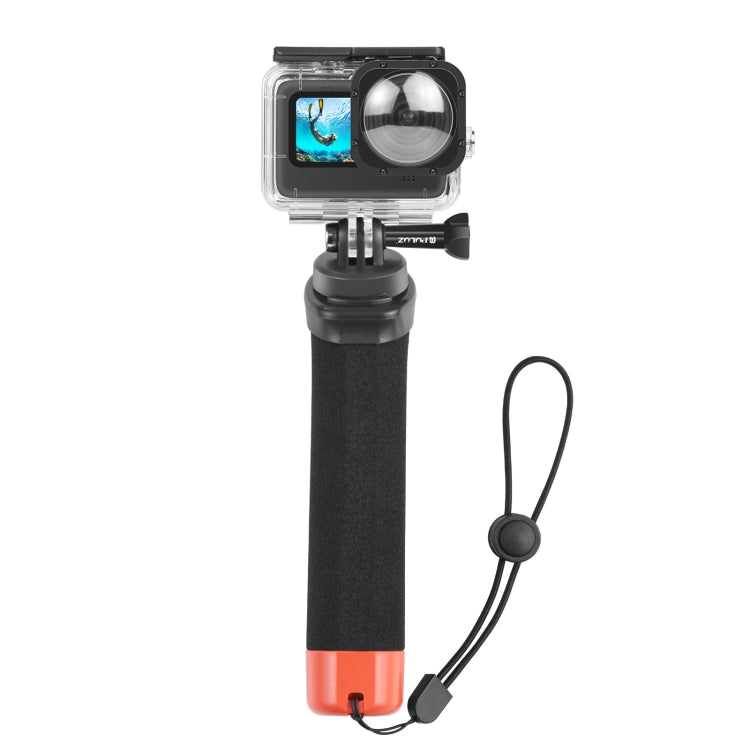 PULUZ Floating Foam Hand Grip Buoyancy Rods with Strap & Quick-release Base for GoPro, Insta360, DJI and Other Action Cameras(Orange) - Floating Grip & Ball by PULUZ | Online Shopping South Africa | PMC Jewellery | Buy Now Pay Later Mobicred