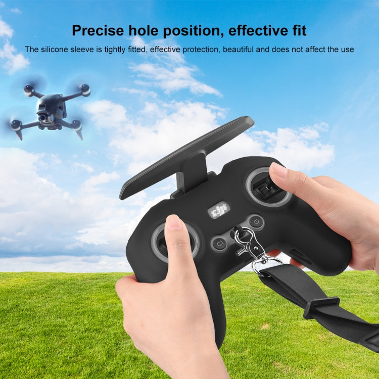 For DJI FPV Combo Remote Control PULUZ Silicone Protective Case (Black) -  by PULUZ | Online Shopping South Africa | PMC Jewellery