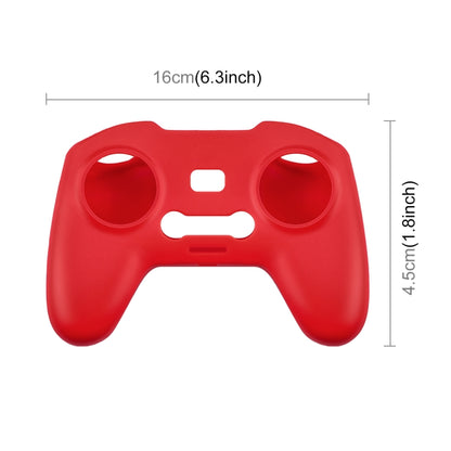 For DJI FPV Combo Remote Control PULUZ Silicone Protective Case with Neck Strap(Red) -  by PULUZ | Online Shopping South Africa | PMC Jewellery