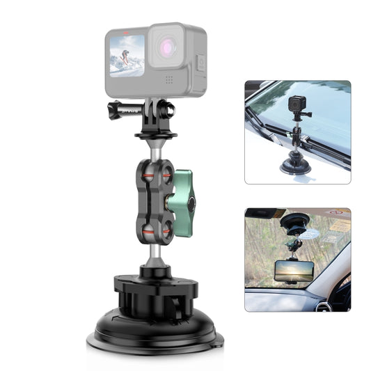 PULUZ Magic Arm Strong Suction Cup Aluminum Alloy Mount(Black) - Holder by PULUZ | Online Shopping South Africa | PMC Jewellery | Buy Now Pay Later Mobicred