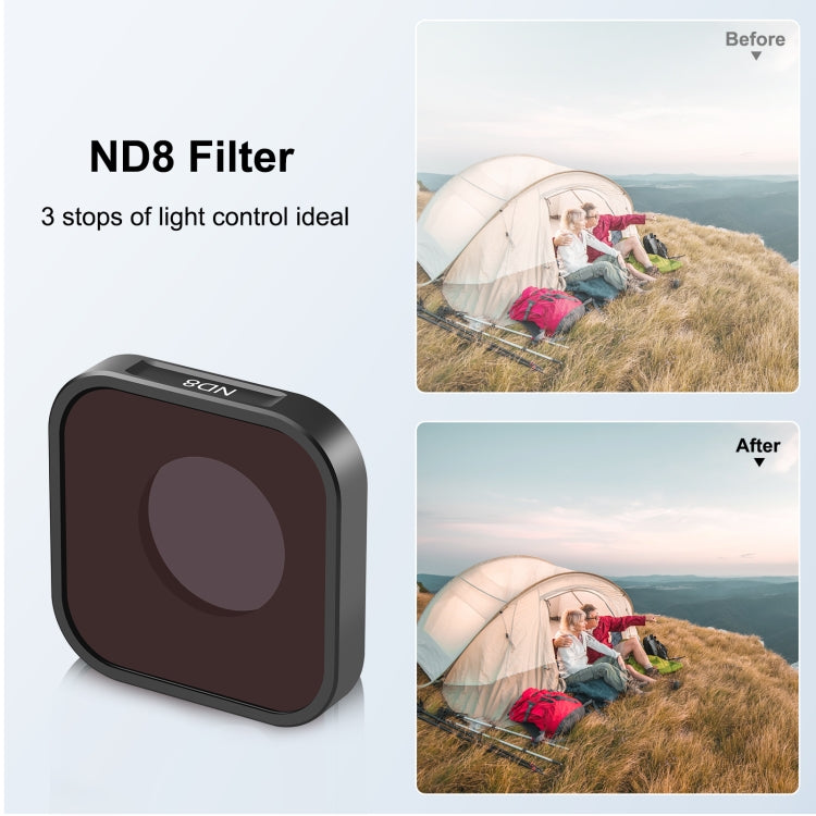 PULUZ Action Camera ND8 Lens Filter For GoPro Hero11 Black / Hero11 Black mini / HERO10 Black / HERO9 Black - Lens Filter by PULUZ | Online Shopping South Africa | PMC Jewellery | Buy Now Pay Later Mobicred