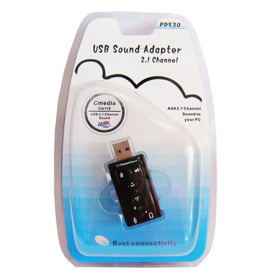 2.1 Channel USB Sound Adapter(Black) - USB Sound by PMC Jewellery | Online Shopping South Africa | PMC Jewellery