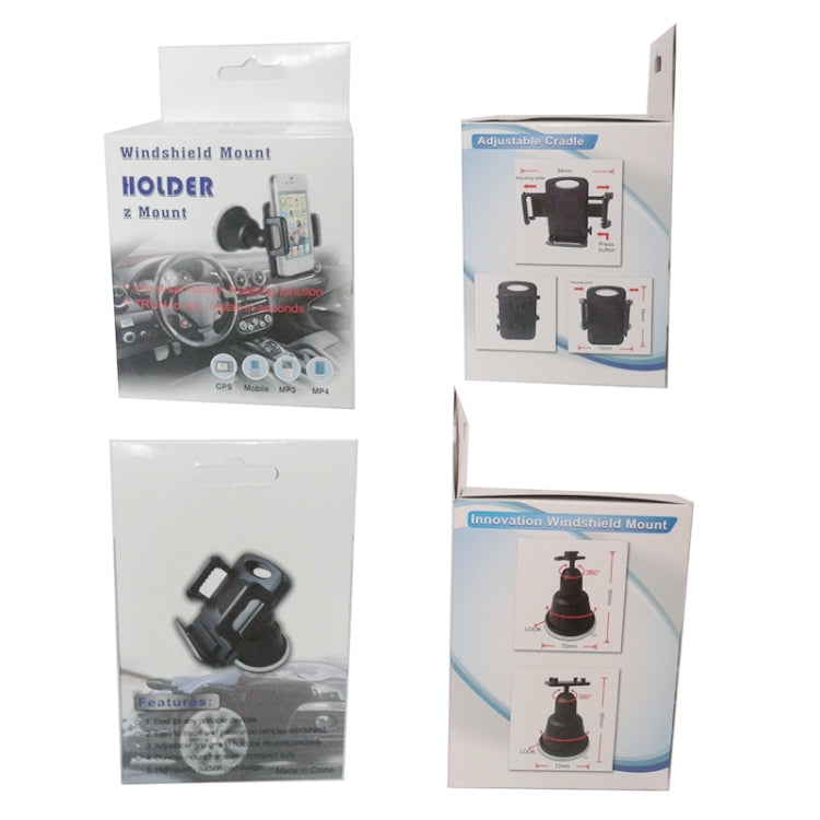 Universal Windshield Holder, For iPhone, Galaxy, Huawei, Xiaomi, Google, Sony and other Smartphones - Car Holders by PMC TechLife | Online Shopping South Africa | PMC TechLife