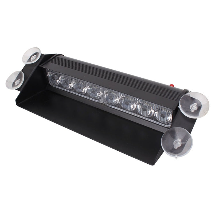 8W 800LM 8-LED White Light 3-Modes Adjustable Angle Car Strobe Flash Dash Emergency Light Warning Lamp with Suckers, DC 12V - Warning Lights by PMC Jewellery | Online Shopping South Africa | PMC Jewellery