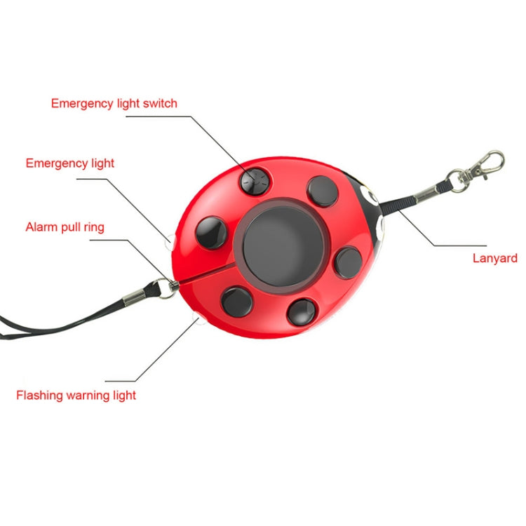 Ladybug Personal Alarm, Self-defense Defend Wolf, Mini Alarm for Girl and Kids(Red) - Anti-lost Alarm by PMC Jewellery | Online Shopping South Africa | PMC Jewellery