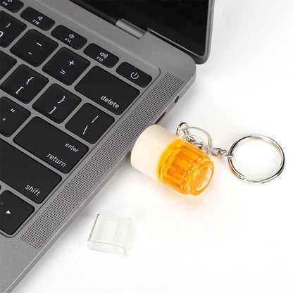 Beer Keychain Style USB Flash Disk with 32GB Memory - USB Flash Drives by PMC Jewellery | Online Shopping South Africa | PMC Jewellery