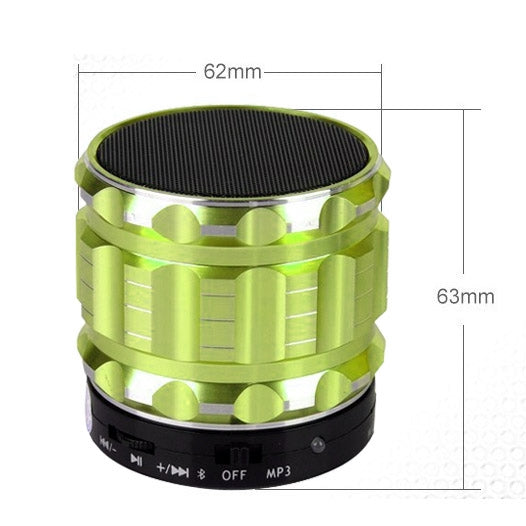 S28 Metal Mobile Bluetooth Stereo Portable Speaker with Hands-free Call Function(Green) - Desktop Speaker by PMC Jewellery | Online Shopping South Africa | PMC Jewellery