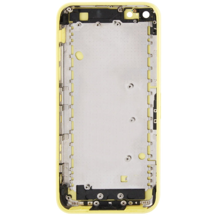 Full Housing  Chassis / Back Cover with Mounting Plate & Mute Button + Power Button + Volume Button + Nano SIM Card Tray for iPhone 5C(Yellow) - iPhone 5 Parts by PMC Jewellery | Online Shopping South Africa | PMC Jewellery