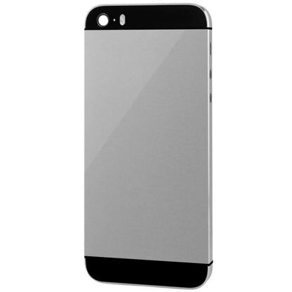 Full Housing Alloy  Back Cover with Mute Button + Power Button + Volume Button + Nano SIM Card Tray for iPhone 5S(Grey) - iPhone 5 Parts by PMC Jewellery | Online Shopping South Africa | PMC Jewellery