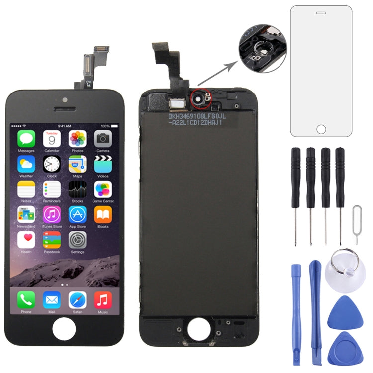 Digitizer Assembly (Original LCD + Frame + Touch Panel) for iPhone 5S(Black) - iPhone 5 Parts by PMC Jewellery | Online Shopping South Africa | PMC Jewellery