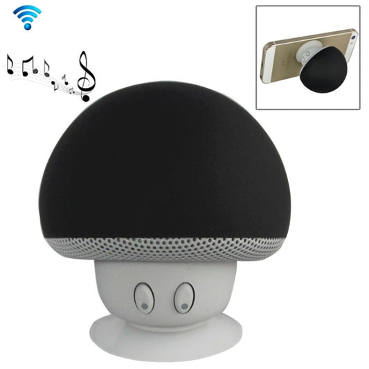 Mushroom Shape Bluetooth Speaker with Suction Holder(Black) - Desktop Speaker by PMC Jewellery | Online Shopping South Africa | PMC Jewellery