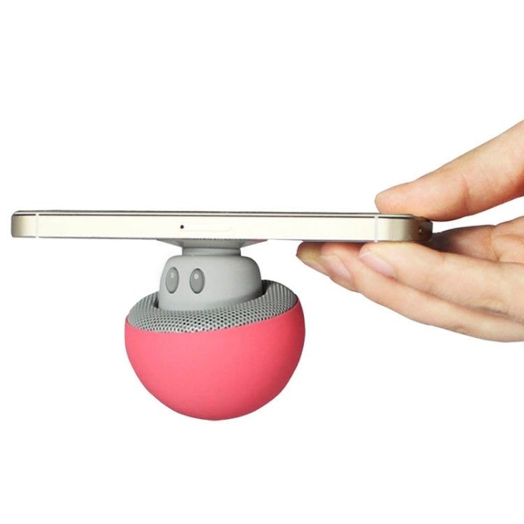 Mushroom Shape Bluetooth Speaker with Suction Holder(Red) - Desktop Speaker by PMC TechLife | Online Shopping South Africa | PMC TechLife