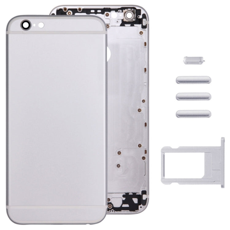 Full Assembly  Housing Cover for iPhone 6 Plus, Including Back Cover & Card Tray & Volume Control Key & Power Button & Mute Switch Vibrator Key(Silver) - iPhone 6/6 Plus Parts by PMC Jewellery | Online Shopping South Africa | PMC Jewellery