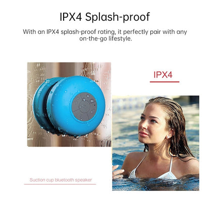 BTS-06 Mini Waterproof IPX4 Bluetooth V2.1 Speaker, Support Handfree Function(Magenta) - Waterproof Speaker by PMC Jewellery | Online Shopping South Africa | PMC Jewellery