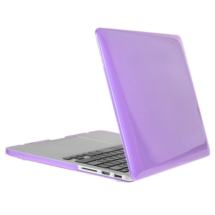 ENKAY for Macbook Pro Retina 13.3 inch (US Version) / A1425 / A1502 Hat-Prince 3 in 1 Crystal Hard Shell Plastic Protective Case with Keyboard Guard & Port Dust Plug(Purple) - free shipping - PMC TechLife - Order now!