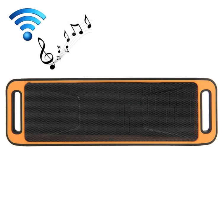 Portable Stereo Wireless Bluetooth Music Speaker, Support Hands-free Answer Phone & FM Radio & TF Card, For iPhone, Galaxy, Sony, Lenovo, HTC, Huawei, Google, LG, Xiaomi, other Smartphones(Orange) - Desktop Speaker by PMC Jewellery | Online Shopping South Africa | PMC Jewellery