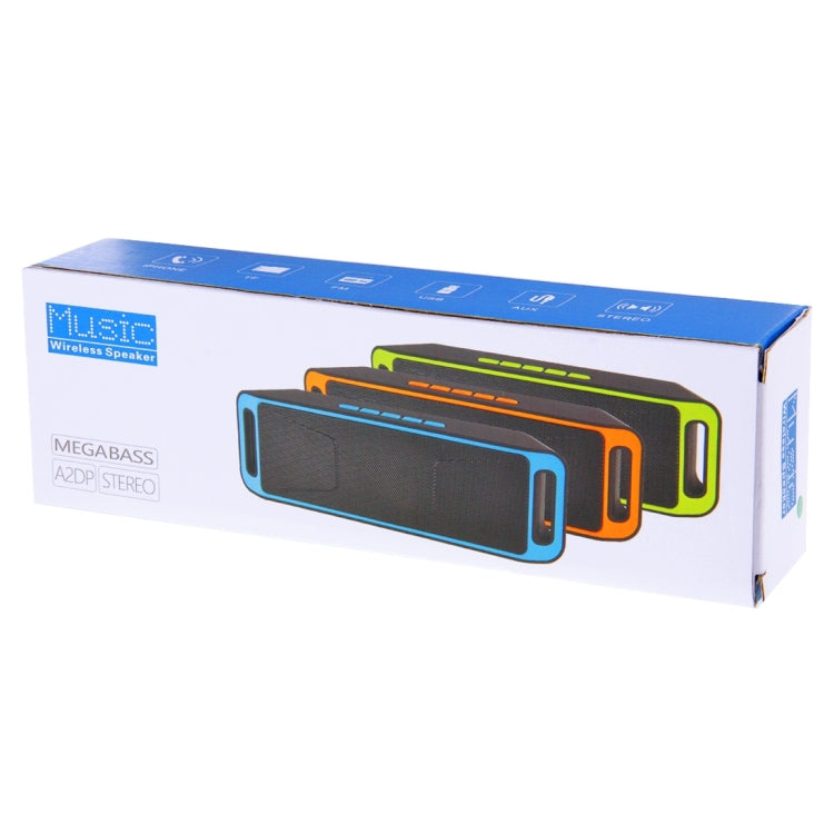 Portable Stereo Wireless Bluetooth Music Speaker, Support Hands-free Answer Phone & FM Radio & TF Card, For iPhone, Galaxy, Sony, Lenovo, HTC, Huawei, Google, LG, Xiaomi, other Smartphones(Green) - Desktop Speaker by PMC Jewellery | Online Shopping South Africa | PMC Jewellery