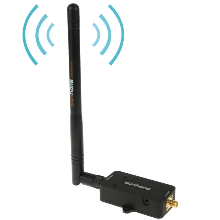 Sunhans SH24BTA-N 35dBm 2.4GHz 3W 11N/G/B WiFi Signal Booster WiFi Amplifier Wireless Repeater(Black) - Broadband Amplifiers by PMC Jewellery | Online Shopping South Africa | PMC Jewellery