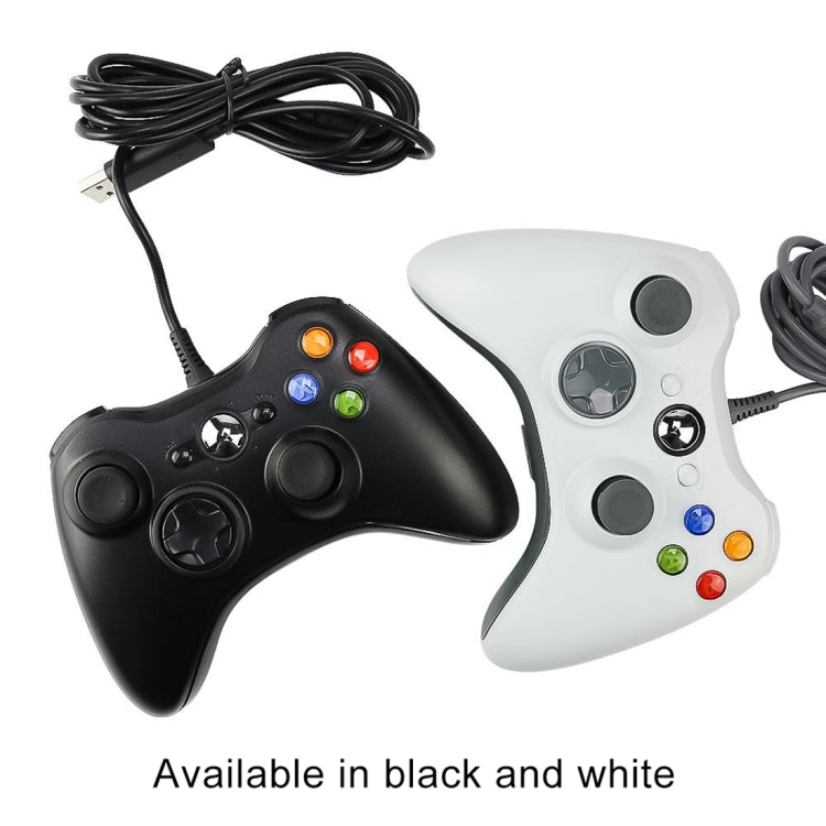 USB 2.0 Wired Controller Gamepad for XBOX360, Plug and Play, Cable Length: 2.5m(Black) - Gamepad by PMC Jewellery | Online Shopping South Africa | PMC Jewellery