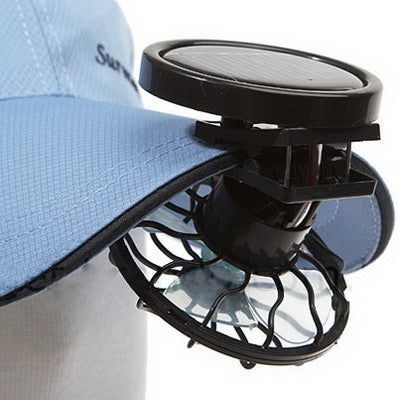 Mini Portable Clip-on Solar Power Cell Travel Cooling Cool Fan(Black) - Others by PMC TechLife | Online Shopping South Africa | PMC TechLife