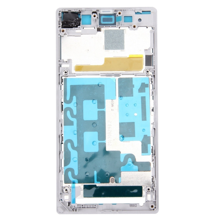 Front Housing LCD Frame Bezel Plate  for Sony Xperia Z1 / C6902 / L39h / C6903 / C6906 / C6943(White) - Frame Bezel Plate by PMC Jewellery | Online Shopping South Africa | PMC Jewellery