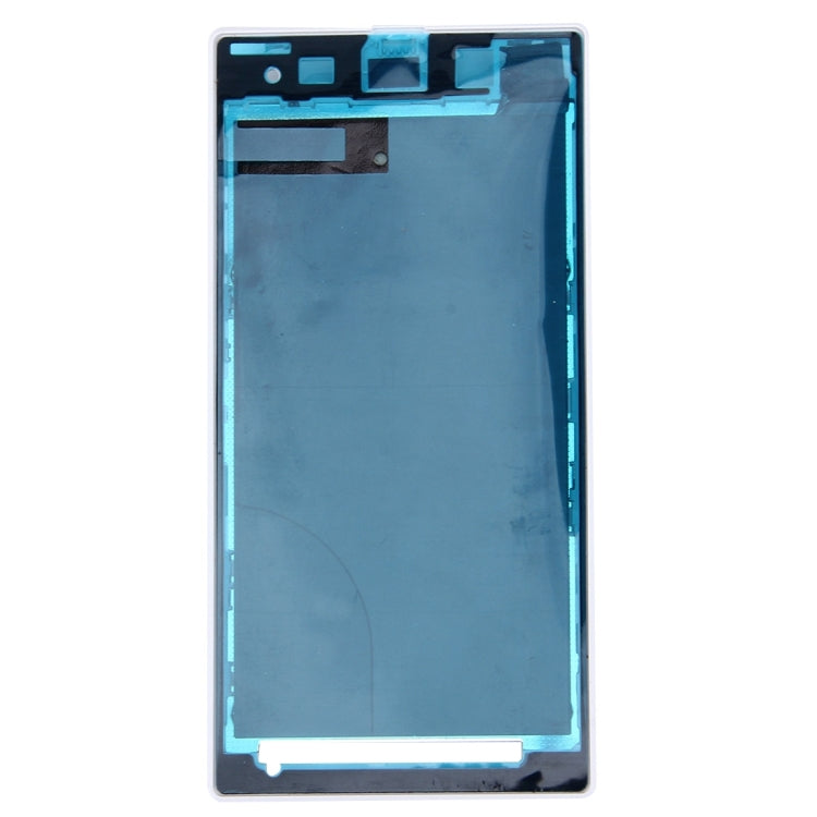 Front Housing LCD Frame Bezel Plate  for Sony Xperia Z1 / C6902 / L39h / C6903 / C6906 / C6943(White) - Frame Bezel Plate by PMC Jewellery | Online Shopping South Africa | PMC Jewellery