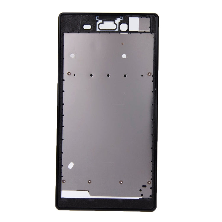 Front Housing  with Adhesive Sticker for Sony Xperia T3(Black) - Frame Bezel Plate by PMC Jewellery | Online Shopping South Africa | PMC Jewellery