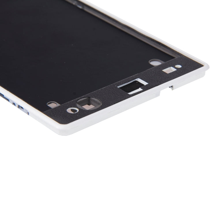 Front Housing  with Adhesive for Sony Xperia C3(White) - Frame Bezel Plate by PMC Jewellery | Online Shopping South Africa | PMC Jewellery