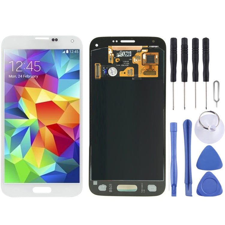 Original LCD + Touch Panel for Galaxy S5 mini / G800, G800F, G800A, G800HQ, G800H, G800M, G800R4, G800Y(White) - LCD Screen by PMC Jewellery | Online Shopping South Africa | PMC Jewellery