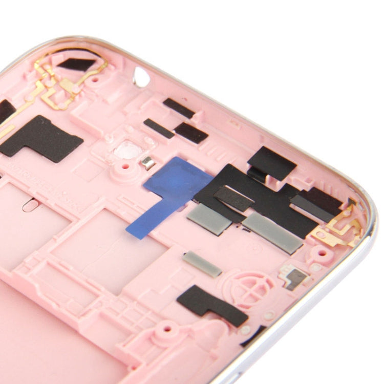 For Galaxy Note II / N7100 Original Full Housing Chassis with Back Cover + Volume Button (Pink) - Back Cover by PMC Jewellery | Online Shopping South Africa | PMC Jewellery