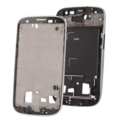 For Galaxy S III / i9300 Original 2 in 1 LCD Middle Board + Original Front Chassis(Silver) - Frame Bezel Plate by PMC Jewellery | Online Shopping South Africa | PMC Jewellery