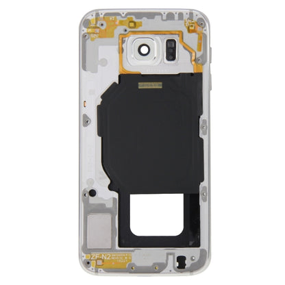 For Galaxy S6 / G920F Full Housing Cover (Front Housing LCD Frame Bezel Plate + Back Plate Housing Camera Lens Panel ) (White) - Frame Bezel Plate by PMC Jewellery | Online Shopping South Africa | PMC Jewellery