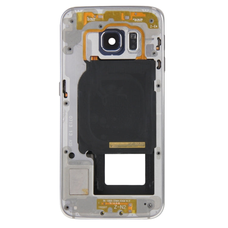 For Galaxy S6 Edge / G925 Full Housing Cover (Front Housing LCD Frame Bezel Plate + Back Plate Housing Camera Lens Panel ) (Grey) - Frame Bezel Plate by PMC Jewellery | Online Shopping South Africa | PMC Jewellery