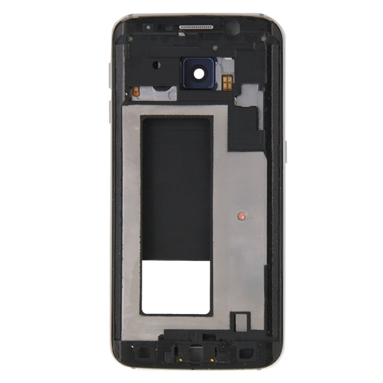 For Galaxy S6 Edge / G925 Full Housing Cover (Front Housing LCD Frame Bezel Plate + Back Plate Housing Camera Lens Panel ) (Grey) - Frame Bezel Plate by PMC Jewellery | Online Shopping South Africa | PMC Jewellery