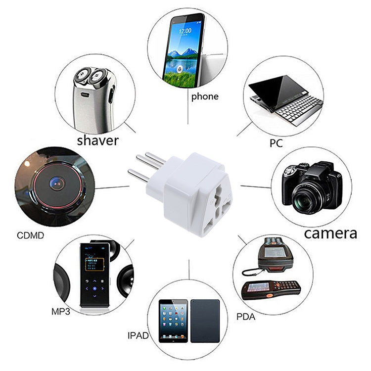 Plug Adapter, Travel Power Adaptor with  Brazil Plug - free shipping - PMC TechLife - Order now!