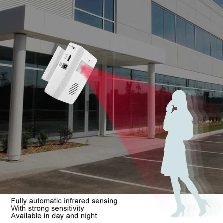 Infrared Sensor Electronic Guest Welcome Doorbell(White) - Sensor Doorbell by PMC TechLife | Online Shopping South Africa | PMC TechLife
