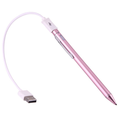 Universal Rechargeable Capacitive Touch Screen Stylus Pen with 2.3mm Superfine Metal Nib, For iPhone, iPad, Samsung, and Other Capacitive Touch Screen Smartphones or Tablet PC(Rose Gold) - Stylus Pen by PMC Jewellery | Online Shopping South Africa | PMC Jewellery