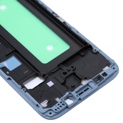 For Galaxy J730  Front Housing LCD Frame Bezel Plate(Blue) - Frame Bezel Plate by PMC Jewellery | Online Shopping South Africa | PMC Jewellery