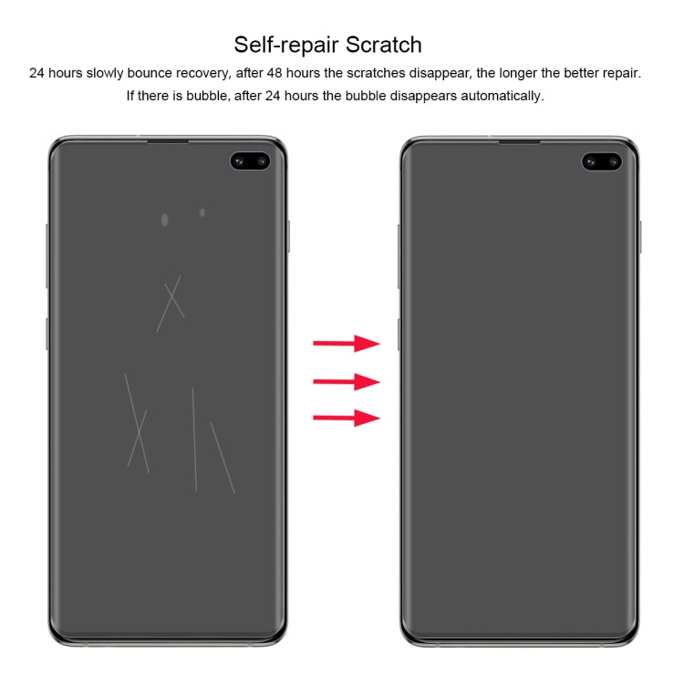 ENKAY Hat-Prince 0.1mm 3D Full Screen Protector Explosion-proof Hydrogel Film Front + Back for   Galaxy S10+, TPU+TPE+PET Material (Transparent) - For Samsung by ENKAY | Online Shopping South Africa | PMC Jewellery | Buy Now Pay Later Mobicred