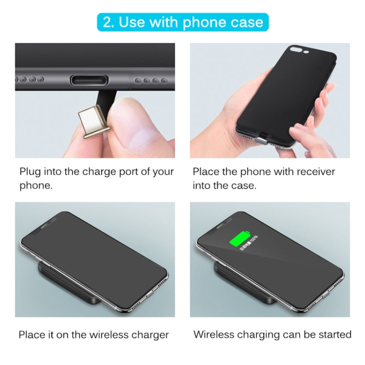 5V 800mA Qi Standard Wireless Charging Receiver with USB-C / Type-C Port - free shipping - PMC TechLife - Order now!