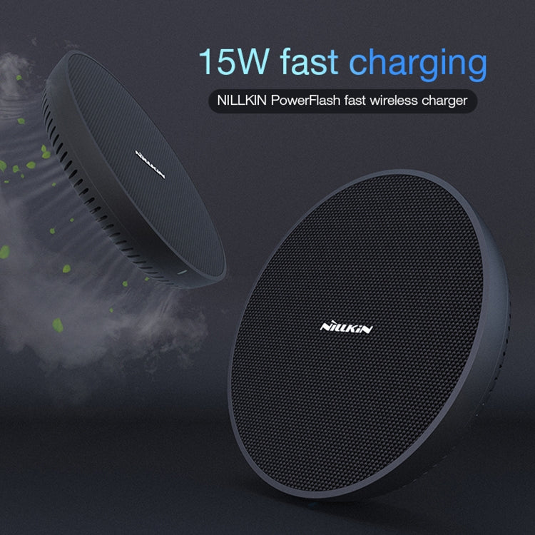 NILLKIN MC035 Power Flash Qi Standard High Speed Wireless Charger (Classic Nylon) - Wireless Charger by NILLKIN | Online Shopping South Africa | PMC Jewellery