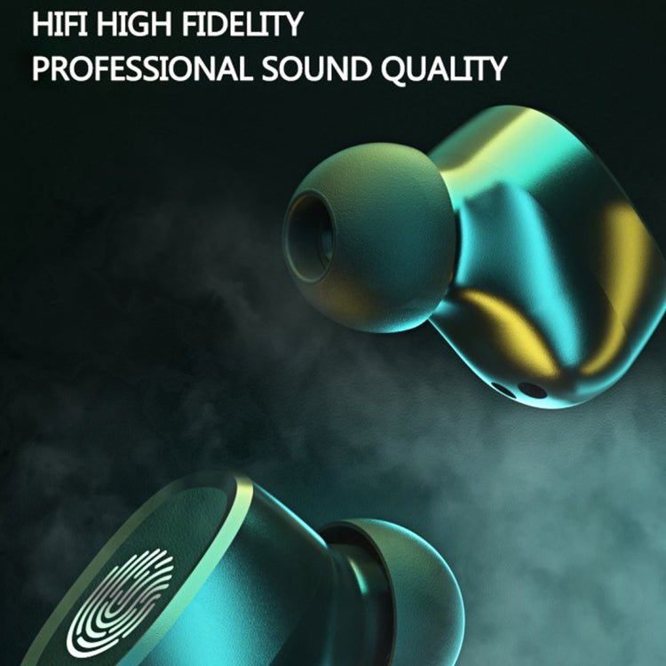 M8 Bluetooth 5.0 TWS Touch Digital Display True Wireless Bluetooth Earphone with Charging Box(White) - TWS Earphone by PMC TechLife | Online Shopping South Africa | PMC TechLife