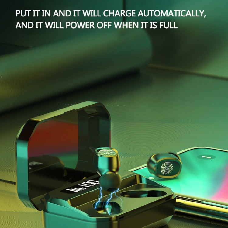 M8 Bluetooth 5.0 TWS Touch Digital Display True Wireless Bluetooth Earphone with Charging Box(White) - TWS Earphone by PMC TechLife | Online Shopping South Africa | PMC TechLife