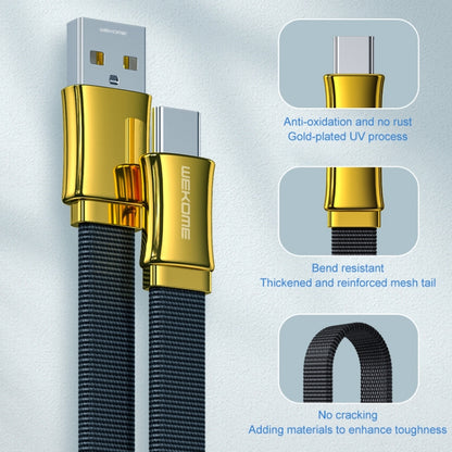 WK WDC-146 5A USB to USB-C / Type-C King Kong Series Charging Cable, Length: 1.2m - USB-C & Type-C Cable by WK | Online Shopping South Africa | PMC Jewellery | Buy Now Pay Later Mobicred