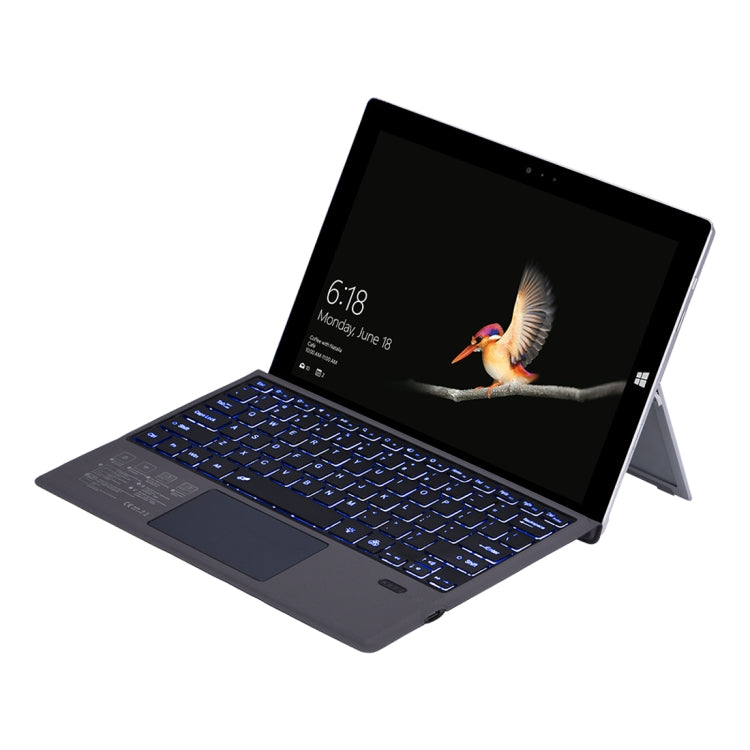 1089D-C For Microsoft Surface pro3 / pro4 / pro 2017 / pro6 / pro7 Universal Magnetic Adsorption Bluetooth 3.0 Keyboard Holster with Colorful Backlight - Others Keyboard by PMC TechLife | Online Shopping South Africa | PMC TechLife | Buy Now Pay Later Mobicred